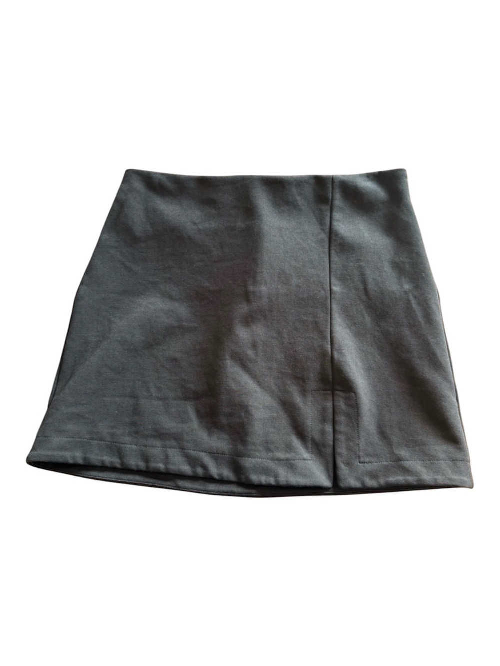 Maeve Anthropologie Split-Hem Mini Skirt Stretchy Black Womens Large
